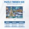 1000 Pcs Christmas Puzzles Jigsaw Puzzle for Adults Wooden Puzzles for Game Nights Christmas view 2