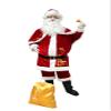 12Pcs Men Red Deluxe Christmas Mr Claus Costume,Professional Christmas Santa Claus Velvet Suit with Beard,Gloves (5X-Large) view 1
