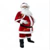 12Pcs Men Red Deluxe Christmas Mr Claus Costume,Professional Christmas Santa Claus Velvet Suit with Beard,Gloves (5X-Large) view 3