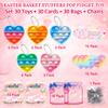 30 Packs Easter Egg Stuffers Party Favors for Kids,Pop Fidget Toys Bulk Its with Heart Cards for Kid School Classroom,Mini Pop Keychain It Easter Basket Stuffers for Teens Toddler Easter Gifts for Kid view 2