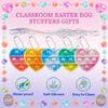 30 Packs Easter Egg Stuffers Party Favors for Kids,Pop Fidget Toys Bulk Its with Heart Cards for Kid School Classroom,Mini Pop Keychain It Easter Basket Stuffers for Teens Toddler Easter Gifts for Kid view 3