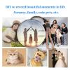 WiFi Snowball with Customizable Video Player - 2.7-inch Christmas Memory Ball Light, customizable with photos and music.(Orange) view 3
