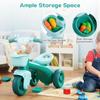 BABY JOY Toddler Bike, Kids Tricycle with Front & Rear Storage Basket, Ergonomic Seat, Non-Slip Handle and Fun Bell, Children Trike for Boys Girls Indoor Outdoor Play (Green) view 2