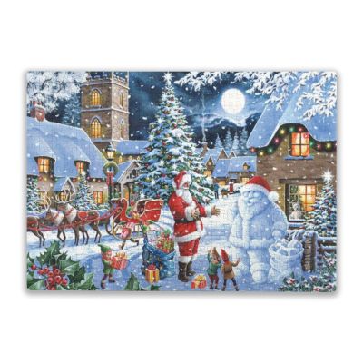 1000 Pcs Christmas Puzzles Jigsaw Puzzle for Adults Wooden Puzzles for Game Nights Christmas