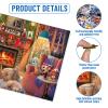 1000 Pcs Christmas Puzzles Jigsaw Puzzle for Adults Wooden Puzzles for Game Nights Christmas view 4