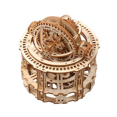 3D Wooden Tourbillon Timer Model Kit, DIY Assemble Puzzle, Functional Rotating Gear Timer for Desk Display, STEM Learning & Adult Hobby Build, Creative Gift for Adults & Teens (218PCS)