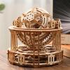 3D Wooden Tourbillon Timer Model Kit, DIY Assemble Puzzle, Functional Rotating Gear Timer for Desk Display, STEM Learning & Adult Hobby Build, Creative Gift for Adults & Teens (218PCS) view 2