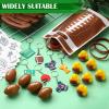 183 Pcs Football Party Favors Set 12 Rugy Goodie Bag 12 Mini Ball 12 Bracelets 12 Keychains 12 Mini Ducks 15 Tattoo Decals for Rugby Themed Birthday Gifts Football Party Suppliers School Rewards view 2