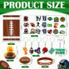 183 Pcs Football Party Favors Set 12 Rugy Goodie Bag 12 Mini Ball 12 Bracelets 12 Keychains 12 Mini Ducks 15 Tattoo Decals for Rugby Themed Birthday Gifts Football Party Suppliers School Rewards view 3