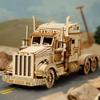 3D Wooden Puzzle - Heavy-Duty Truck Kit, Classic Vintage Truck Model with Movable Cabin Doors, Desk Display & STEM Build Kit for Adults & Hobbyists, Easy to Assemble (286PCS+) view 3
