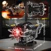 AoreSpty Build Your Own RC V8 Engine Model Kit | 770+ Pieces STEM Set | Realistic Pistons, LEDs, Smoke Effects | App & Remote Control view 2