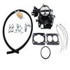 3310-807764A1 Marine Carburetor Replace for Stock 2 Barrel V6 4.3L Mercarb Boats with Electric Choke(Black/Silver)(Black Style) view 2