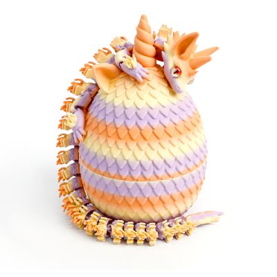 Flavery 3D Printed Unicorn Dragon Egg - Unicorn Egg Toys for Boys & Girls, 3D Printing Gift Toy, Desk Executive Pet, Birthday,Christmas, Easter Basket Stuffers Gift - Matte Twilight