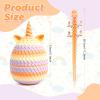 Flavery 3D Printed Unicorn Dragon Egg - Unicorn Egg Toys for Boys & Girls, 3D Printing Gift Toy, Desk Executive Pet, Birthday,Christmas, Easter Basket Stuffers Gift - Matte Twilight view 3