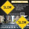 2025 Solar Traffic Sign - 24" Aluminum Blinking Road Sign with Auto On/Off, High-Capacity Solar Power, Rust-Proof Frame for 24/7 Safety & Accident Prevention view 4