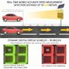 24"x35" Solar Powered Speed Limit Sign, Aluminum Radar Feedback Display with Flashing Snowflake Lights, Ideal for Speed-Limited Roads, Yellow, 60x90cm view 4