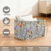 YPPAHHHH Foldable Storage Basket with Handles, Fabric Storage Bin Animal Bees Wildflower Collapsible Organizer Basket for Closet Nursery Laundry Bathroom Home Organization, 1pc view 2