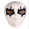 AiCc stylists White Halloween Latex Kvlt Corpse Paint Hood Rubber Mask Back Zipper Cosplay (XXL) view 1