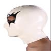 AiCc stylists White Halloween Latex Kvlt Corpse Paint Hood Rubber Mask Back Zipper Cosplay (XXL) view 2
