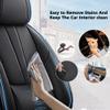 QUFEI Car Seat Covers for i5,for BMW i5 2026,Leather Front Seat Covers,Airbag-Compatible Car Seat Protectors,Waterproof Seat Cover for Cars(Black+Blue,2PCS/with Pillows) view 4