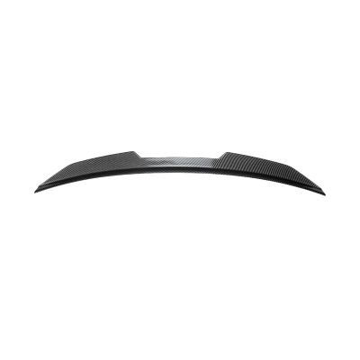 Car PSM Style Rear Spoiler Trunk Wing Lip Splitter Tail Lid Flap Decklid Trim Compatible for Audi A5 8T Coupe 2007-2016 2 Door(Carbon Fiber Surface)