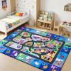 Kids Road Rug for Playroom, 5x7 Car Rug Playmat, Racing Route view 4