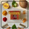 HALDI MEHENDI SHAADI Handmade Mini Bamboo Doli for Rukhwat, Golu Dolls & Marathi Wedding | Traditional Rukhwat Sajawat Ghar | Rukhwat Decorations Items for Marathi Wedding (Doli) view 3