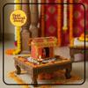 HALDI MEHENDI SHAADI Handmade Mini Bamboo Doli for Rukhwat, Golu Dolls & Marathi Wedding | Traditional Rukhwat Sajawat Ghar | Rukhwat Decorations Items for Marathi Wedding (Doli) view 4