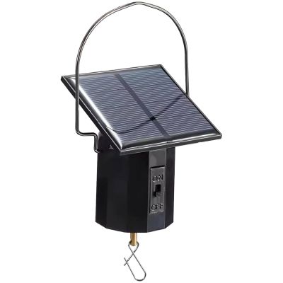 6.4 in Solar Wind Spinner Motor with Hook, Black Weatherproof Rotating Motor for Outdoor Decor, Holds Up to 6 Lbs