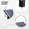 6.4 in Solar Wind Spinner Motor with Hook, Black Weatherproof Rotating Motor for Outdoor Decor, Holds Up to 6 Lbs view 2