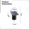 6.4 in Solar Wind Spinner Motor with Hook, Black Weatherproof Rotating Motor for Outdoor Decor, Holds Up to 6 Lbs view 4
