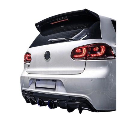 Auto Part Rear Roof Spoiler Lip Wing Compatible for Volkswagen VW Golf 6 MK6 VI GTI R20 2010-2013 ABS Plastic(Glossy Black)