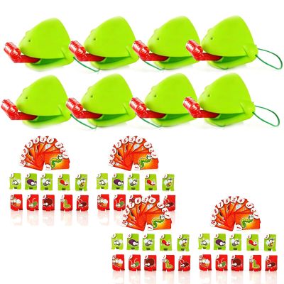 Frog Tongue Game-Tongue Shooting Game, Frog Mask with Blow Tongue, Multiplayer Party Game with Blow Tongue Mask and Blowing Air, Frog Tongue Games for Kids