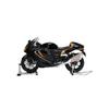 WOWOBONTOY Alloy Motorcycle Model, 1/6 Scale Electroplated Metal Simulation Bike with Ignition Sound, Smoke Exhaust & Light Effects, Dynamic Collectible Motorbike Display for Enthusiasts view 1