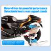 WOWOBONTOY Alloy Motorcycle Model, 1/6 Scale Electroplated Metal Simulation Bike with Ignition Sound, Smoke Exhaust & Light Effects, Dynamic Collectible Motorbike Display for Enthusiasts view 4