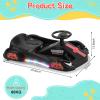 36V Go Cart for Kids Ages 6-12, 360 Electric Off Road Go Kart with Brushless Motor, Max Speed up to 13 MPH, LED Lights, Music Player, 132l LBS Max Load Capacity (Black) view 2