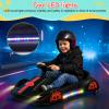 36V Go Cart for Kids Ages 6-12, 360 Electric Off Road Go Kart with Brushless Motor, Max Speed up to 13 MPH, LED Lights, Music Player, 132l LBS Max Load Capacity (Black) view 4