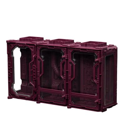 JOYTOY 1/25 Individual Soldier Hangar Display Case - Stellar Purple (A+B+C)- 4.65" - Collection Model-15Age+