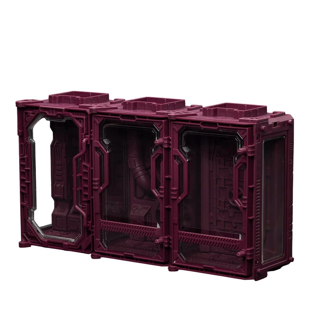 JOYTOY 1/25 Individual Soldier Hangar Display Case - Stellar Purple (A+B+C)- 4.65" - Collection Model-15Age+