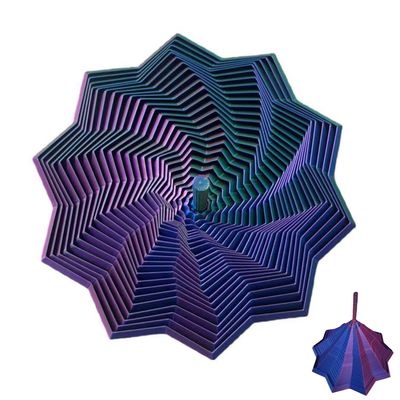 3D Printed Expanded Sensory Fidget Star, Sensory Hexagon Anxiety Relief Spinner for Adults, Office Desk Focus Regulator with Ergonomic Handles, Stress Reduction Gift for Professionals
