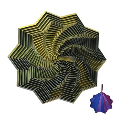3D Printed Expanded Sensory Fidget Star, Sensory Hexagon Anxiety Relief Spinner for Adults, Office Desk Focus Regulator with Ergonomic Handles, Stress Reduction Gift for Professionals