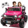 24V Ride on Toys for Big Kids, 2 Seater Ride on Cars with Remote Control, 400W Motor, Ride on Truck w/ 20in Wide Seat, 3 Speeds, Lights, Bluetooth, Electric Car for Kids 3-8, Capacity 110 lb-Pink view 1