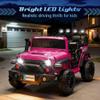 24V Ride on Toys for Big Kids, 2 Seater Ride on Cars with Remote Control, 400W Motor, Ride on Truck w/ 20in Wide Seat, 3 Speeds, Lights, Bluetooth, Electric Car for Kids 3-8, Capacity 110 lb-Pink view 2