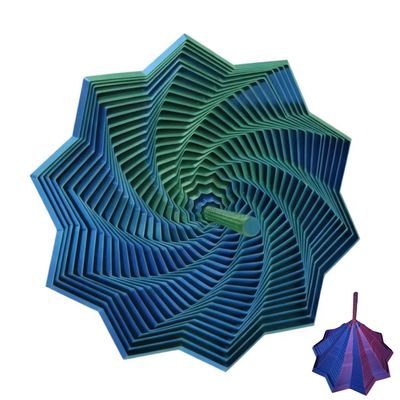 3D Printed Expanded Sensory Fidget Star, Sensory Hexagon Anxiety Relief Spinner for Adults, Office Desk Focus Regulator with Ergonomic Handles, Stress Reduction Gift for Professionals