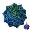 3D Printed Expanded Sensory Fidget Star, Sensory Hexagon Anxiety Relief Spinner for Adults, Office Desk Focus Regulator with Ergonomic Handles, Stress Reduction Gift for Professionals view 1