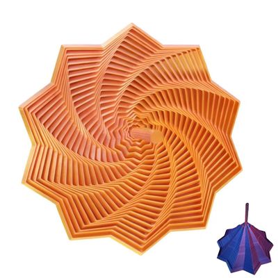 3D Printed Expanded Sensory Fidget Star, Sensory Hexagon Anxiety Relief Spinner for Adults, Office Desk Focus Regulator with Ergonomic Handles, Stress Reduction Gift for Professionals