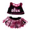Diva Girl Outfit Plush Clothes Fits 14 to 18 Inch - Stuffed Animals Teddy Bear Doll Costume Dress Up Fashion Accessory Adorable Pretend Play Wardrobe Gift for Kids view 1