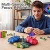 3D Printed Expanded Sensory Fidget Star, Sensory Hexagon Anxiety Relief Spinner for Adults, Office Desk Focus Regulator with Ergonomic Handles, Stress Reduction Gift for Professionals view 3