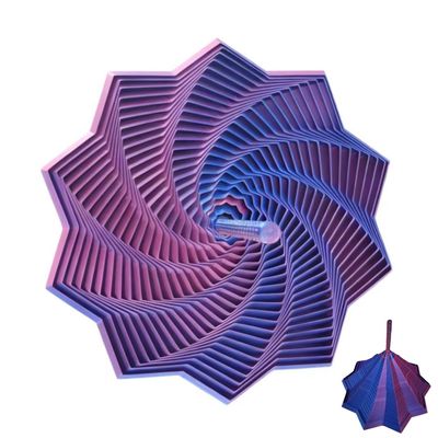 3D Printed Expanded Sensory Fidget Star, Sensory Hexagon Anxiety Relief Spinner for Adults, Office Desk Focus Regulator with Ergonomic Handles, Stress Reduction Gift for Professionals