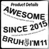 11th Birthday Decorations Banner Boy - 3 Pcs Pre-Strung Glitter Awesome Since 2015 Bruh I'M 11 Garland Decor For Teen Cheers To 11 Years Old Party Supplies view 3